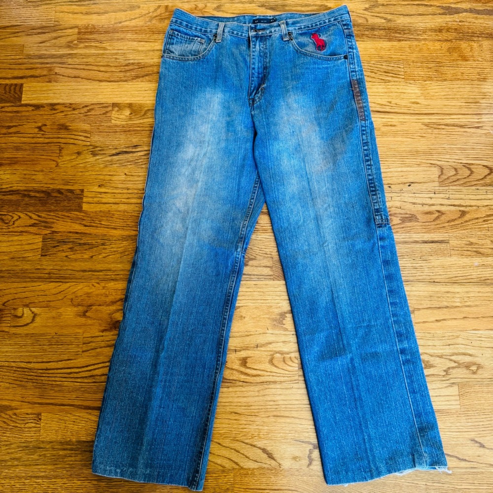 Vintage Ralph Lauren Big Pony Jeans Mens 38 Denim Y2K Classic Polo Chino READ